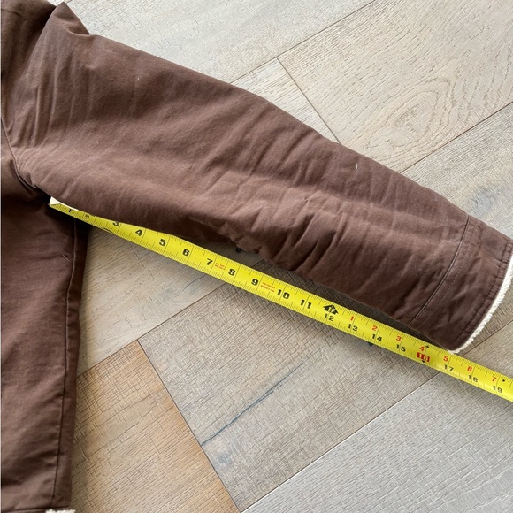 Men's Brown Sherpa-Lined Jacket - Picture 9 of 10